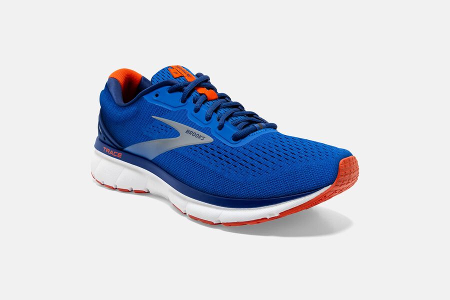 Brooks Running Shoes - Trace Road Mens - Blue - EQC-597234